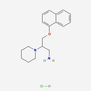molecular formula C18H25ClN2O B1211970 1-(2-Amino-1-(1-(naphthyloxy)methyl)ethyl)piperidine CAS No. 65997-94-6