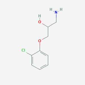 molecular formula C9H12ClNO2 B12119722 1-Amino-3-(2-chlorophenoxy)propan-2-ol CAS No. 50714-54-0
