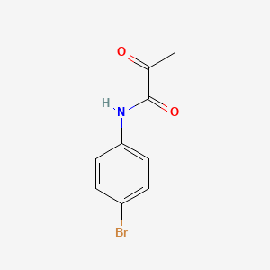 molecular formula C9H8BrNO2 B12119759 Propanamide, N-(4-bromophenyl)-2-oxo- CAS No. 52181-19-8