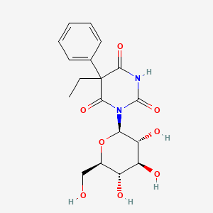 5-Ethyl-1-beta-D-glucopyranosyl-5-phenyl-2,4,6(1H,3H,5H)-pyrimidinetrione