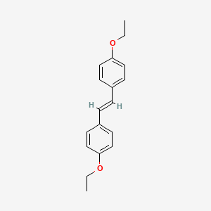 molecular formula C18H20O2 B12119787 1-ethoxy-4-[(E)-2-(4-ethoxyphenyl)ethenyl]benzene CAS No. 4705-32-2
