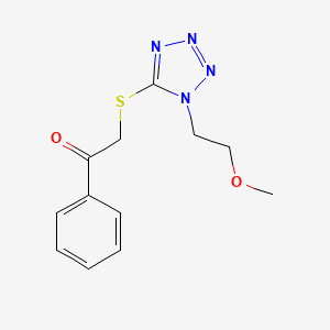 2-[[1-(2-Methoxyethyl)-5-tetrazolyl]thio]-1-phenylethanone