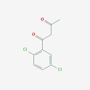 molecular formula C10H8Cl2O2 B12119886 1,3-Butanedione, 1-(2,5-dichlorophenyl)- 