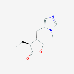 molecular formula C11H16N2O2 B1211990 (-)-Isopilocarpine 