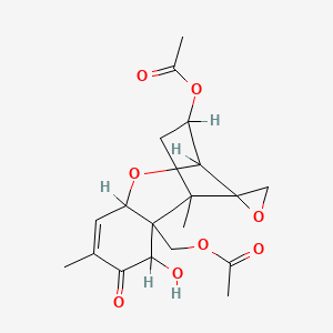 (10-Acetyloxy-3-hydroxy-1,5-dimethyl-4-oxospiro[8-oxatricyclo[7.2.1.02,7]dodec-5-ene-12,2'-oxirane]-2-yl)methyl acetate