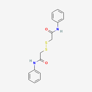 molecular formula C16H16N2O2S2 B12120093 2,2'-Dithiobis(N-phenylacetamide) CAS No. 3095-79-2
