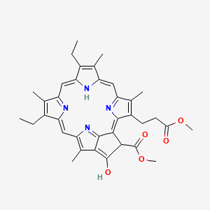 molecular formula C36H38N4O5 B1212012 Methyl phaeoporphyrin a(5) CAS No. 29169-79-7