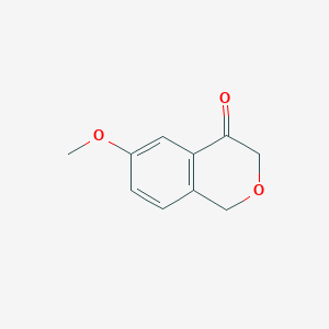 molecular formula C10H10O3 B12120147 6-Methoxyisochroman-4-one 