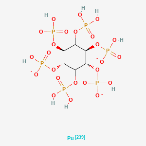 molecular formula C6H14O24P6Pu-4 B1212018 Plutonium phytate CAS No. 84926-55-6