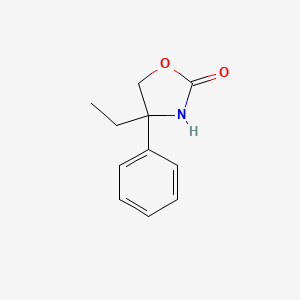 molecular formula C11H13NO2 B12120188 4-Ethyl-4-phenyl-oxazolidin-2-one 
