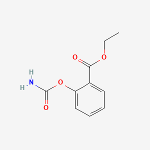 molecular formula C10H11NO4 B1212020 Ethyl 2-carbamoyloxybenzoate CAS No. 88599-32-0