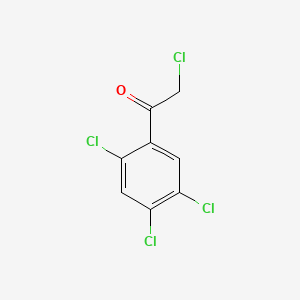 molecular formula C8H4Cl4O B1212022 2-Chloro-1-(2,4,5-trichlorophenyl)ethanone CAS No. 1201-42-9