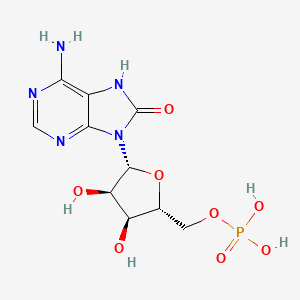 [(2r,3s,4r,5r)-5-(6-Azanyl-8-Oxo-7h-Purin-9-Yl)-3,4-Dihydroxy-Oxolan-2-Yl]methyl Dihydrogen Phosphate