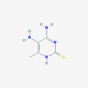 molecular formula C5H8N4S B12120315 4,5-Diamino-6-methyl-2-thiopyrimidine CAS No. 6305-99-3