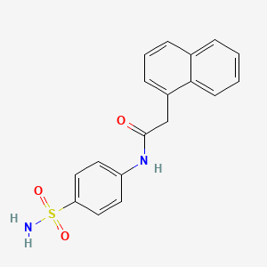 molecular formula C18H16N2O3S B12120334 2-naphthyl-N-(4-sulfamoylphenyl)acetamide CAS No. 5939-84-4