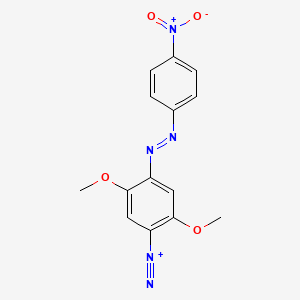 2,5-Dimethoxy-4-((4-nitrophenyl)azo)benzenediazonium