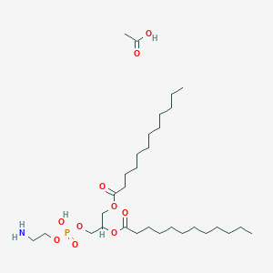 molecular formula C31H62NO10P B1212042 1,2-Dilauroylphosphatidylethanolamine CAS No. 53695-34-4