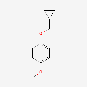 molecular formula C11H14O2 B12120424 Benzene, 1-(cyclopropylmethoxy)-4-methoxy- CAS No. 54929-10-1