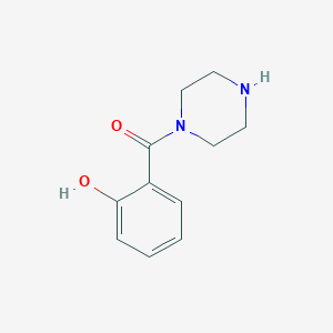 molecular formula C11H14N2O2 B12120456 2-(Piperazine-1-carbonyl)phenol 