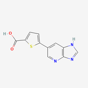 molecular formula C11H7N3O2S B12120465 5-(3H-Imidazo[4,5-b]pyridin-6-yl)-thiophene-2-carboxylic acid 