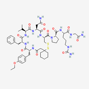 molecular formula C53H76N12O12S2 B1212049 Tevcv CAS No. 92954-83-1