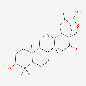 molecular formula C30H48O4 B1212051 Cyclamiretin C CAS No. 66655-98-9