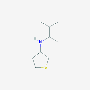 molecular formula C9H19NS B12120567 N-(3-methylbutan-2-yl)thiolan-3-amine 