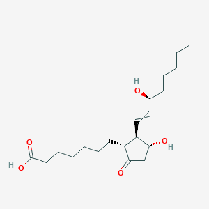molecular formula C20H34O5 B1212057 7-[(1R,2R,3R)-3-hydroxy-2-[(3S)-3-hydroxyoct-1-enyl]-5-oxocyclopentyl]heptanoic acid 