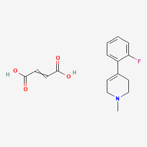 molecular formula C16H18FNO4 B1212062 but-2-enedioic acid;4-(2-fluorophenyl)-1-methyl-3,6-dihydro-2H-pyridine 
