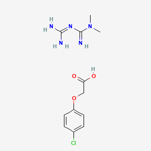 molecular formula C12H18ClN5O3 B1212067 Glucinan CAS No. 25672-33-7