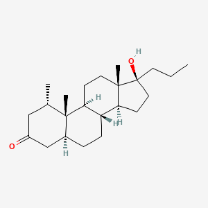 molecular formula C23H38O2 B1212069 Rosterolone CAS No. 79243-67-7