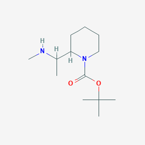 molecular formula C13H26N2O2 B12120709 tert-Butyl 2-(1-(methylamino)ethyl)piperidine-1-carboxylate 