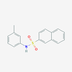 molecular formula C17H15NO2S B12120718 Naphthalene-2-sulfonic acid m-tolylamide 