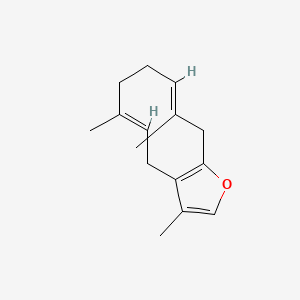 molecular formula C15H20O B1212076 Isofuranodiene CAS No. 57566-47-9