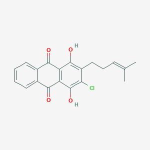 molecular formula C20H17ClO4 B1212079 Anthrasesamone C 