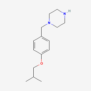 molecular formula C15H24N2O B12121154 Piperazine, 1-[[4-(2-methylpropoxy)phenyl]methyl]- CAS No. 21867-74-3