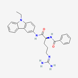 N-Benzoylarginine-3-amino-9-ethylcarbazole