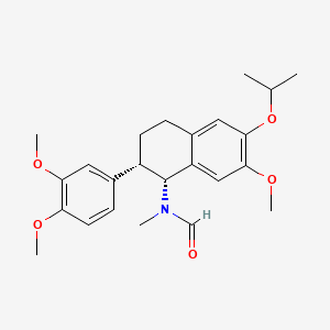 cis-2-(3,4-Dimethoxyphenyl)-6-isopropoxy-7-methoxy-1-(N-methylformamido)-1,2,3,4-tetrahydronaphthalene