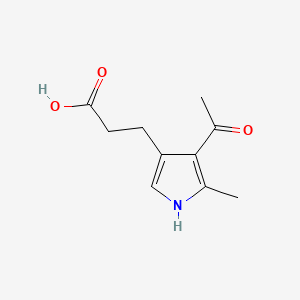 1H-Pyrrole-3-propanoic acid, 4-acetyl-5-methyl-