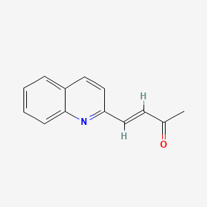 molecular formula C13H11NO B1212135 4-(2-Quinolyl)but-3-en-2-one 