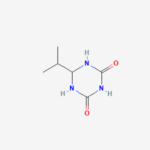 molecular formula C6H11N3O2 B12121366 6-Propan-2-yl-1,3,5-triazinane-2,4-dione CAS No. 25113-45-5