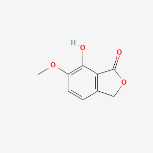 molecular formula C9H8O4 B1212138 7-Hydroxy-6-methoxyphthalide CAS No. 29809-16-3
