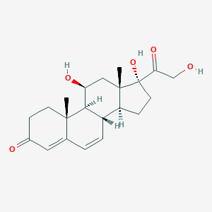 molecular formula C21H28O5 B121214 6-Dehydrocortisol CAS No. 600-99-7