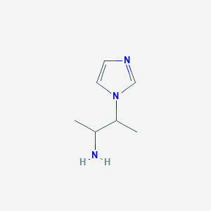 molecular formula C7H13N3 B12121439 3-(1H-imidazol-1-yl)butan-2-amine CAS No. 927991-93-3