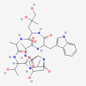 molecular formula C35H50N8O11 B1212144 Dethiophalloidin CAS No. 35173-40-1