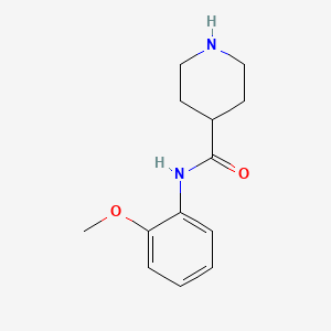 molecular formula C13H18N2O2 B12121442 N-(2-methoxyphenyl)piperidine-4-carboxamide 