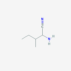 molecular formula C6H12N2 B12121475 2-Amino-3-methylpentanenitrile CAS No. 128203-33-8