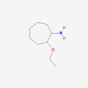 molecular formula C9H19NO B12121558 2-Ethoxycycloheptan-1-amine 