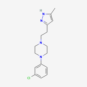 molecular formula C16H21ClN4 B1212160 Mepiprazole CAS No. 20326-12-9