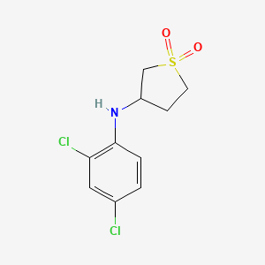 molecular formula C10H11Cl2NO2S B12121606 3-Thiophenamine, N-(2,4-dichlorophenyl)tetrahydro-, 1,1-dioxide CAS No. 1016498-14-8